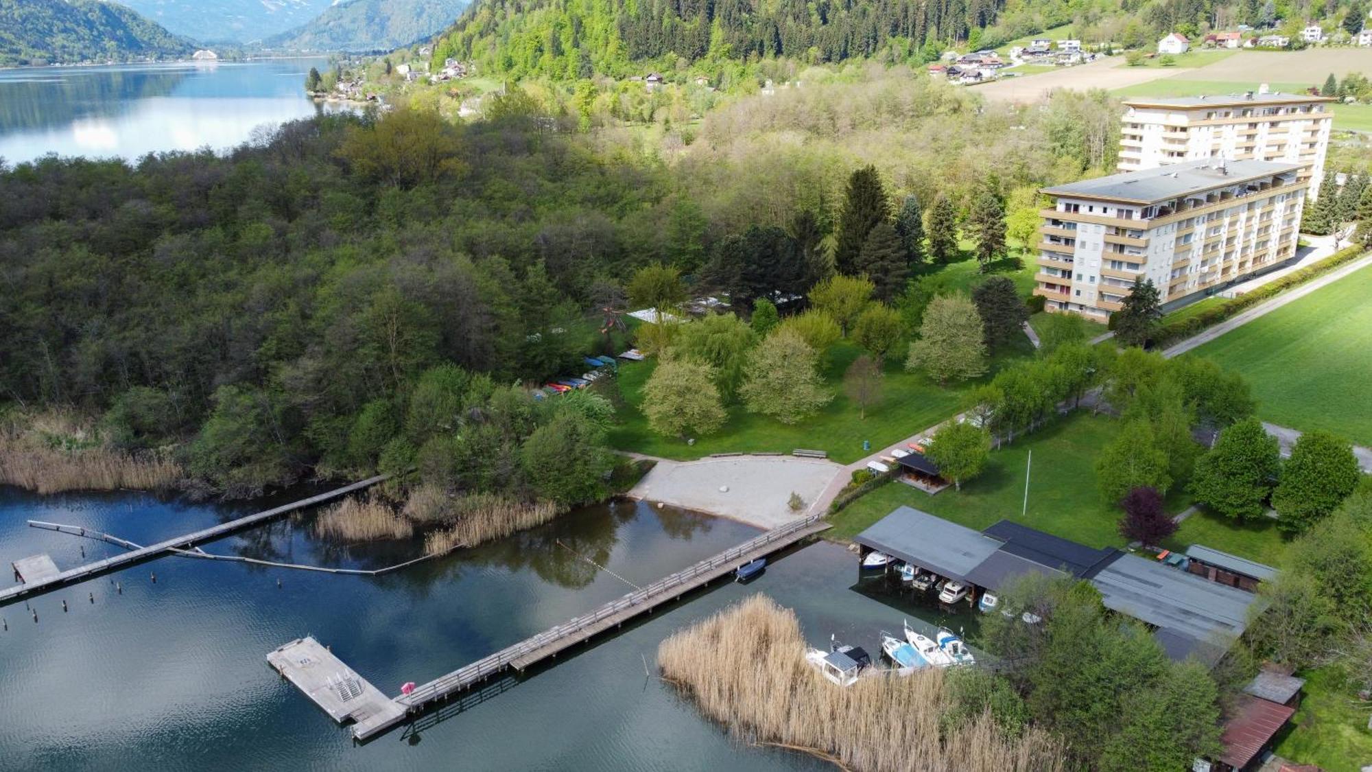 Ct-Gold Penthouse Bodensdorf Amatera Privater Seezugang Hallenbad, Skiarena Gerlitzen Bagian luar foto